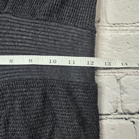 Lululemon Dance Pulse Dark Gray Knit Cashmere Blend Wrap Cinched Cardigan 4? - Picture 8 of 11